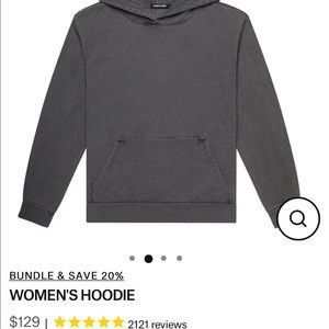 TALENTLESS STEEL GREY HOODIE W MEDIUM